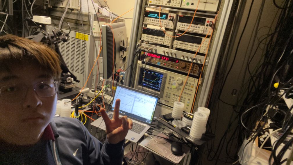 Jack Yu in the lab